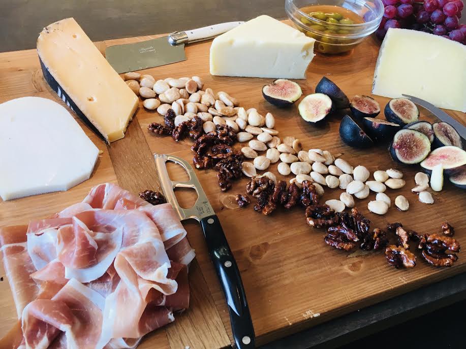 Perfect Cheese Board with crackers and nuts