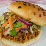 Pulled Chicken in a Slow Cooker with Asian Slaw