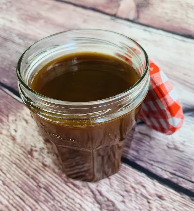 Pumpkin Spice Syrup in a glass jar