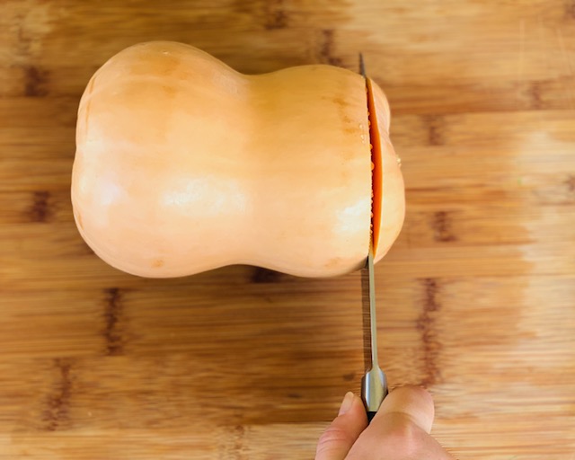 Butternut Squash stem cut