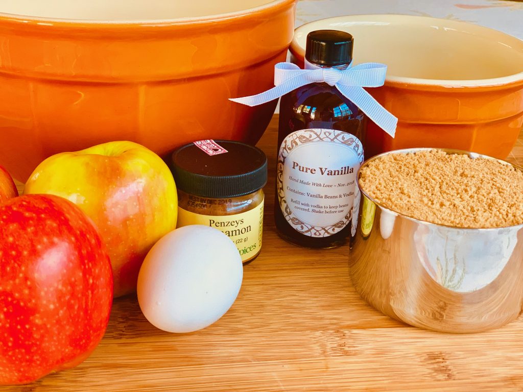 Cinnamon Apple coffee cake ingredients