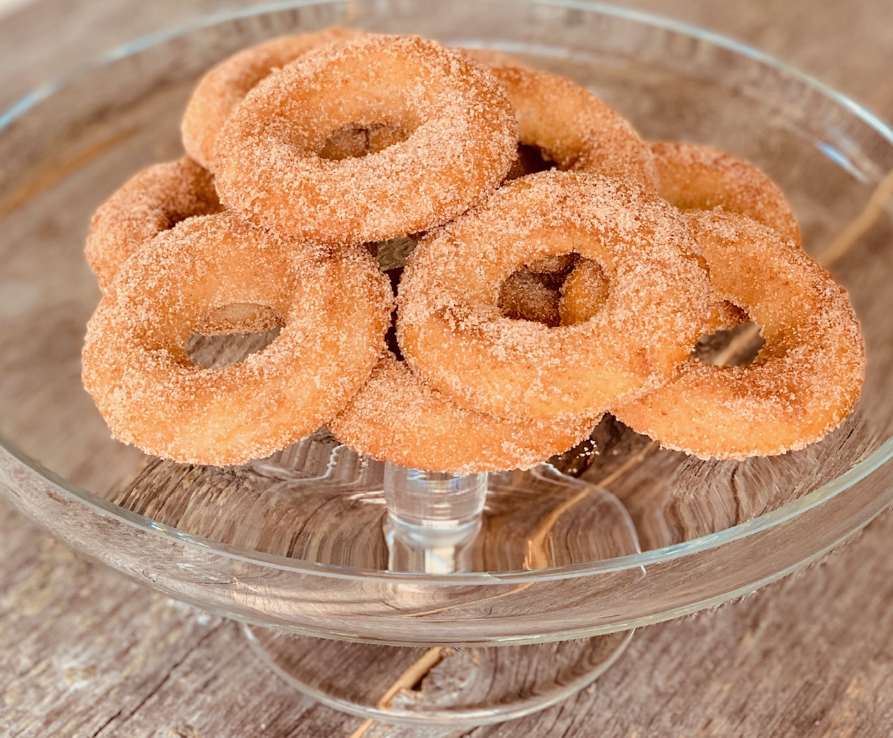 Baked Churro Donuts with Cinnamon Sugar