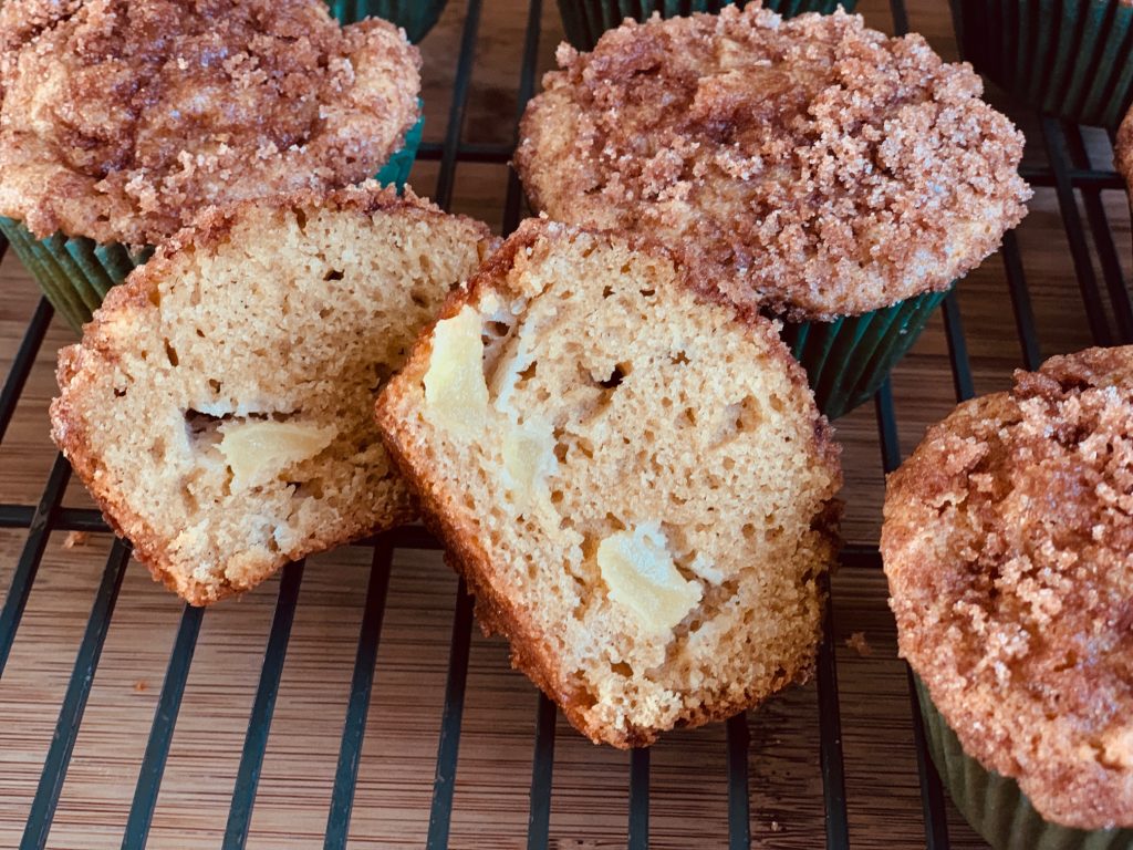 Cinnamon Apple Coffee Cake Muffins