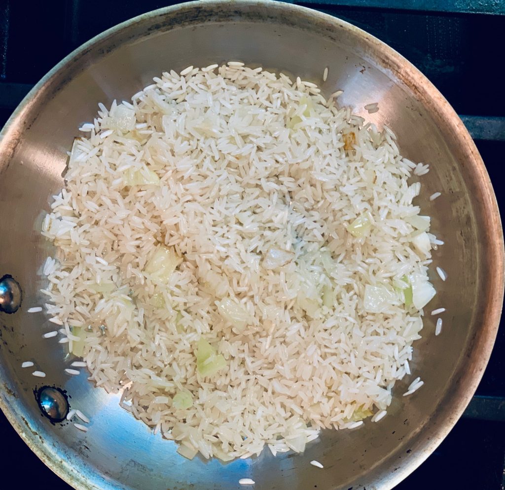 Sauteed Rice and onions