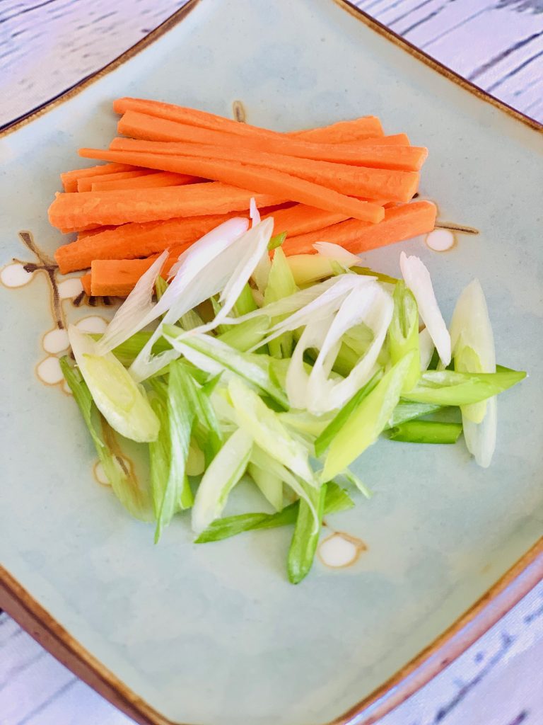 Sesame tofu bowl ingredients