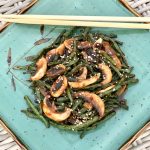 Spicy Chinese Long Beans and Mushrooms