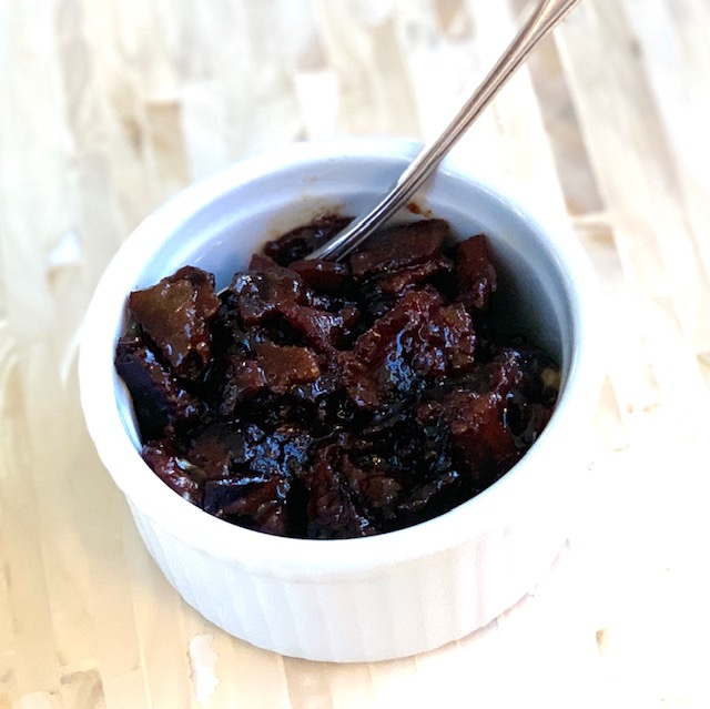 Bacon jam in a ramekin