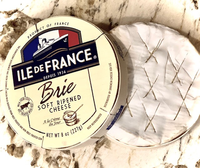 Brie in a wooden box