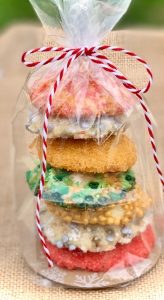 Cookies wrapped as a gift