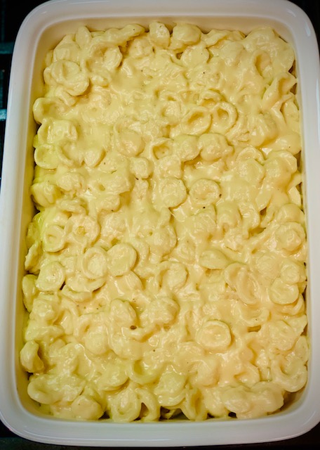 Mac n Cheese ready to bake