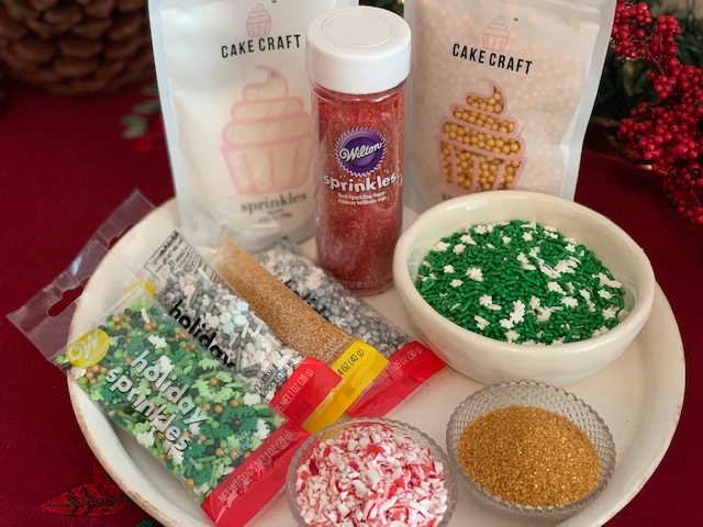 Sprinkles for holiday cookies