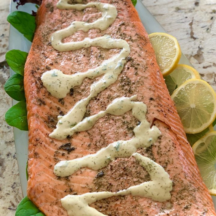 No Fail Baked Salmon with Mustard Dill Sauce The Art of Food and Wine