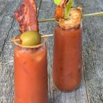 Bloody Mary's with Grilled Shrimp & Bacon