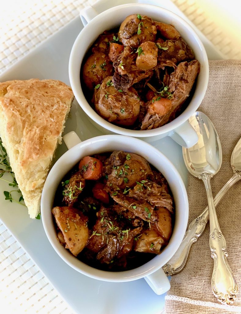 Bowls of Guinness Irish Pot Roast