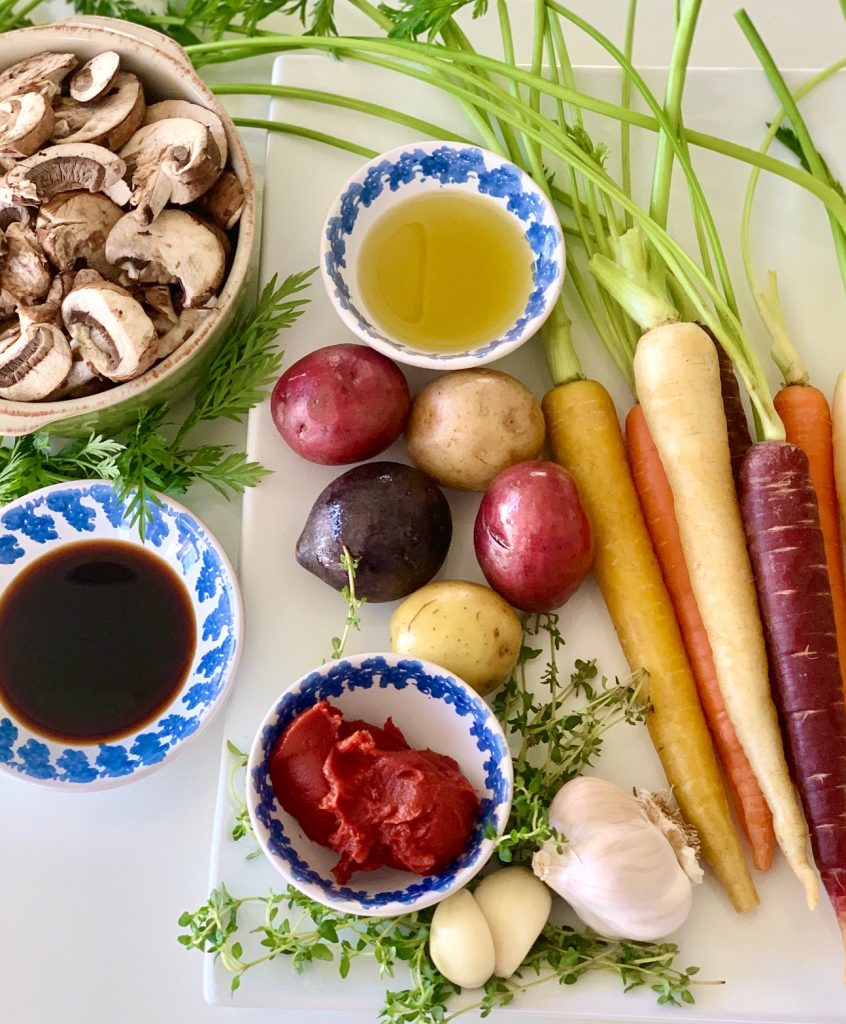 Ingredients for Irish pot roast