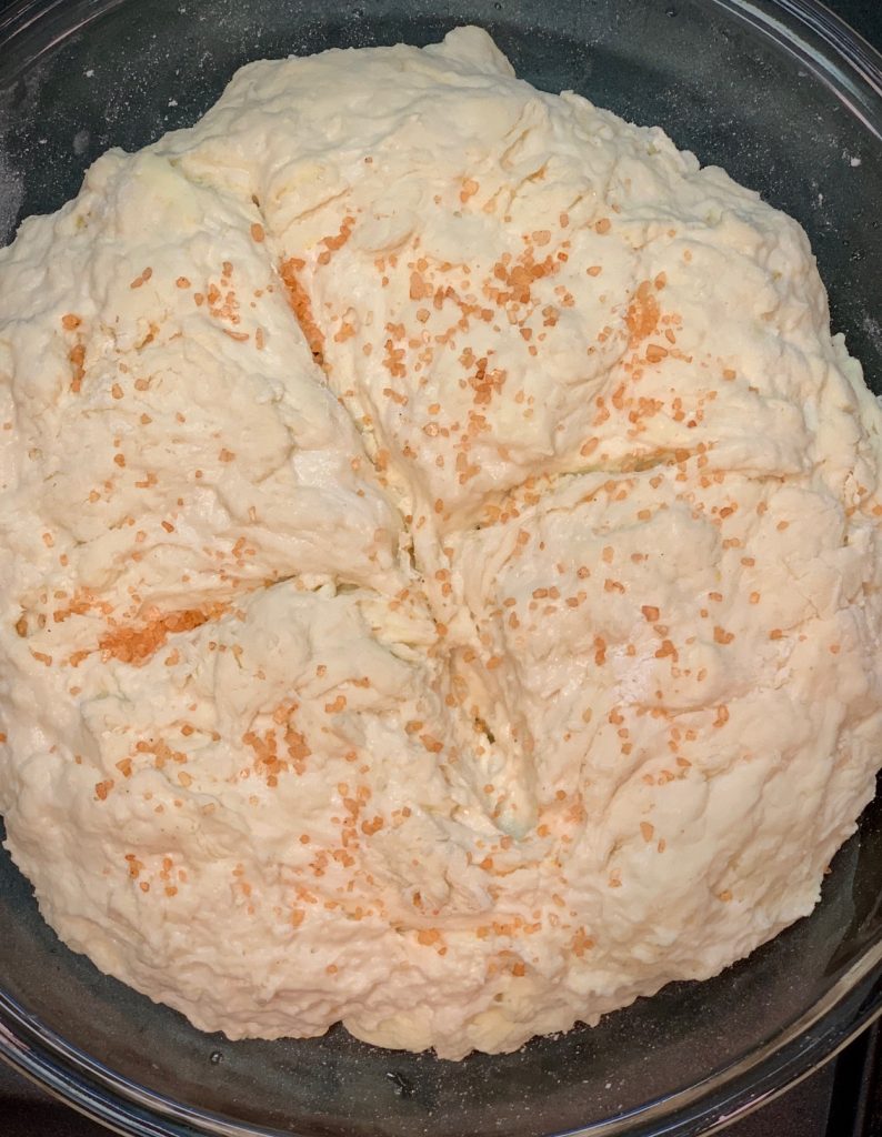 Soda Bread ready to bake with Pink Sea Salt