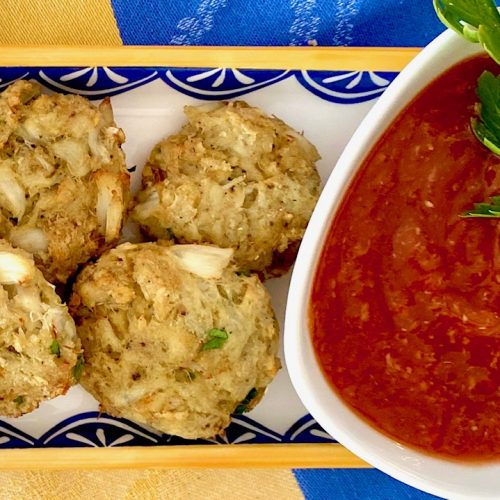 Crab Cakes with Cocktail Sauce The Art of Food and Wine