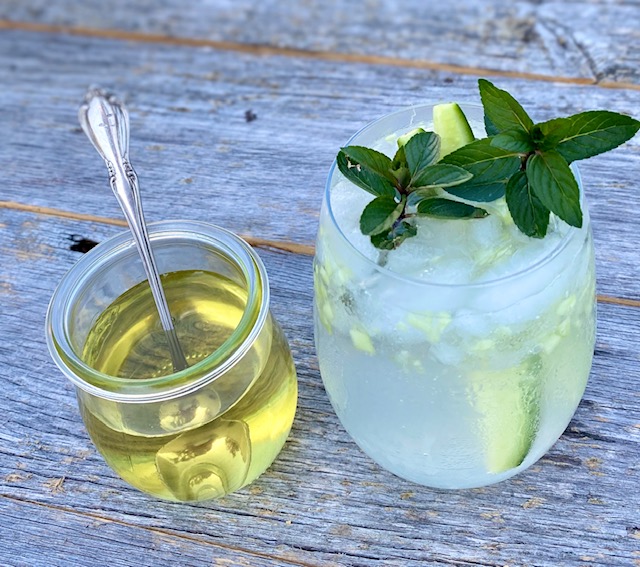 Cucumber Mint Syrup and Cocktail