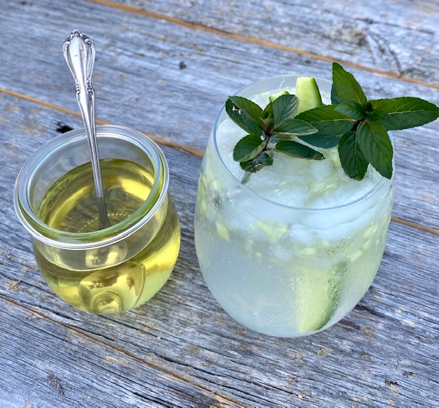 Cucumber Mint Syrup and Cocktail