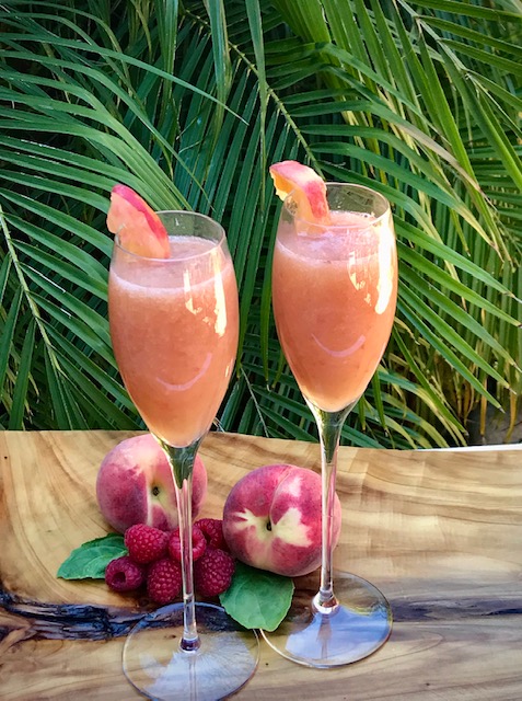 Bellini Cocktail with Fresh Peach Puree - The Art of Food and Wine