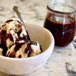 Ice cream + hot fudge sauce