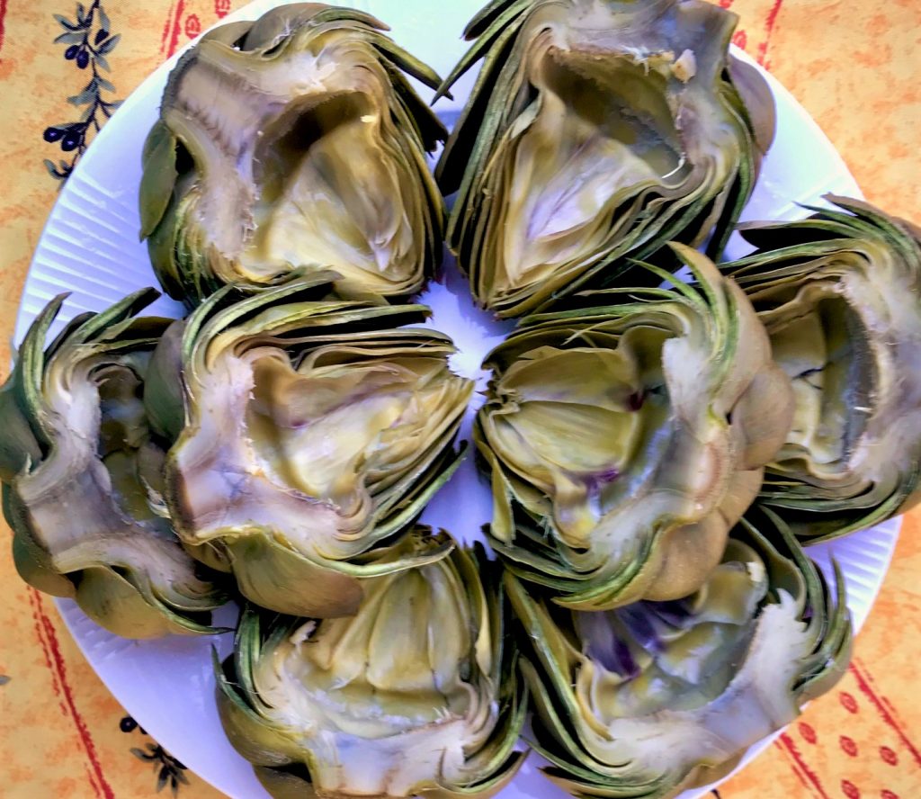 Prepped Artichokes