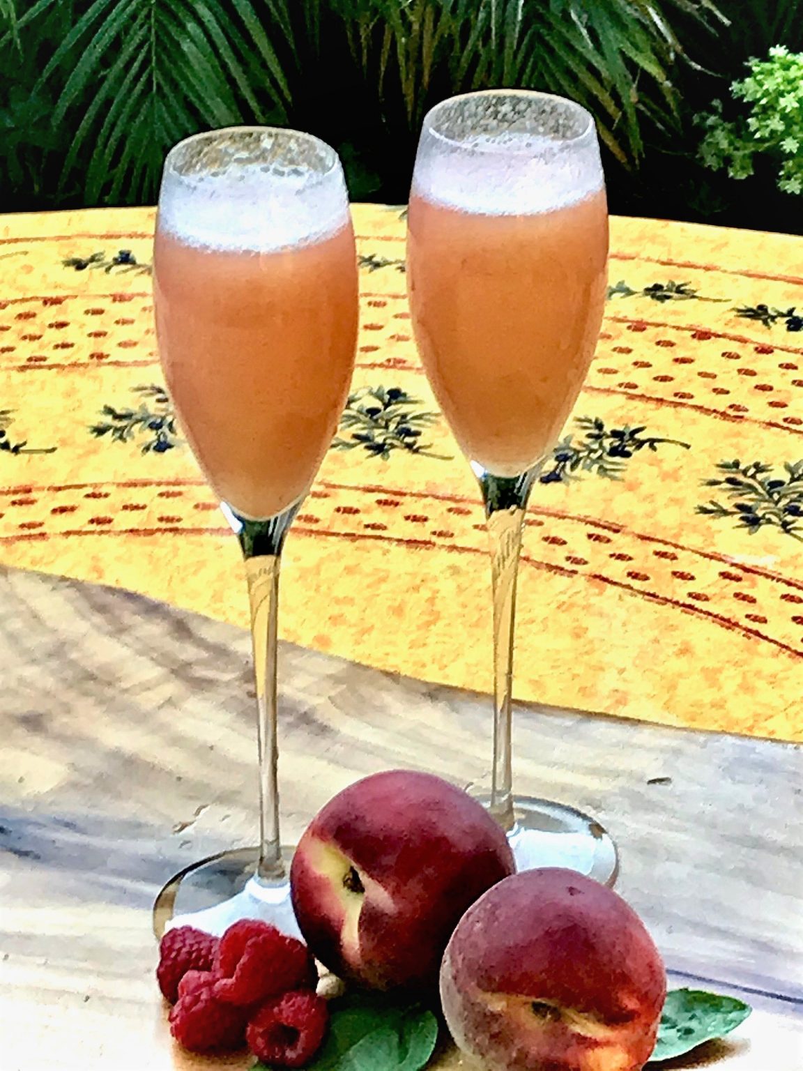 Peach Bellini with Fresh Peach Puree - The Art of Food and Wine