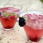 Blackberry Champagne Cocktails with Vodka