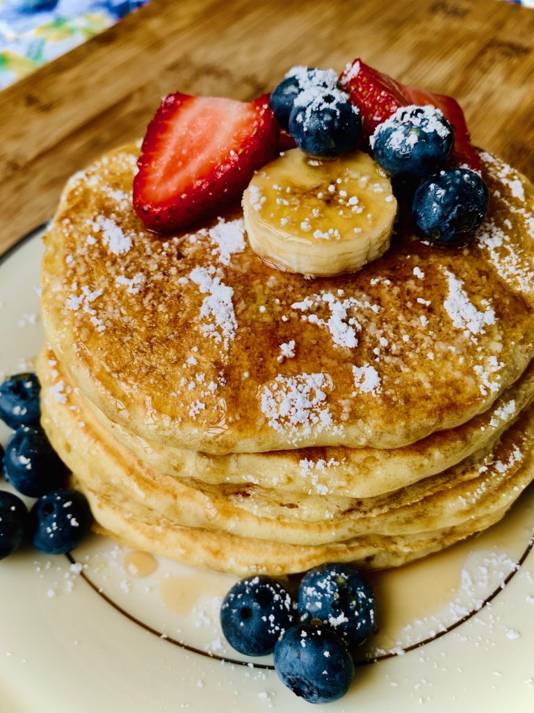 stack of buttermilk pancakes