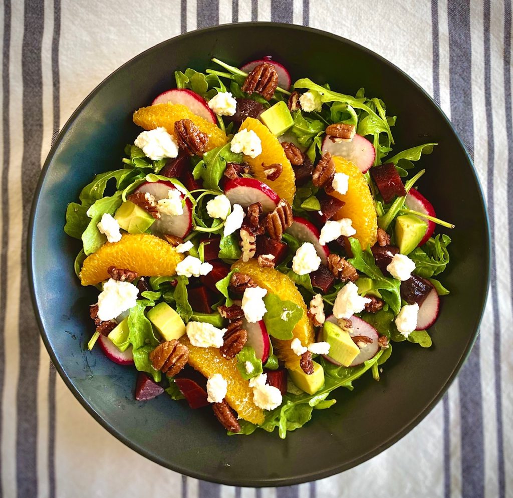 Arugula Beet Goat Cheese Salad