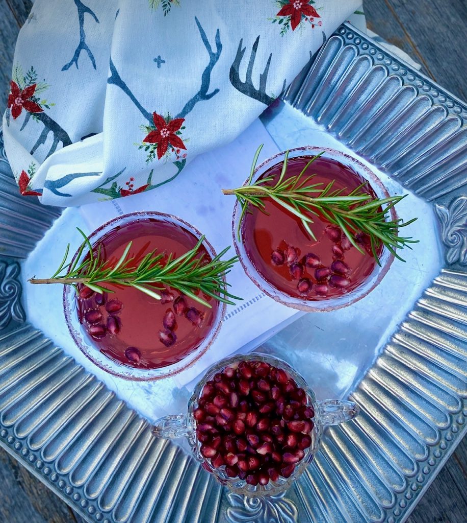 2 Prosecco Pomegranate Cocktails