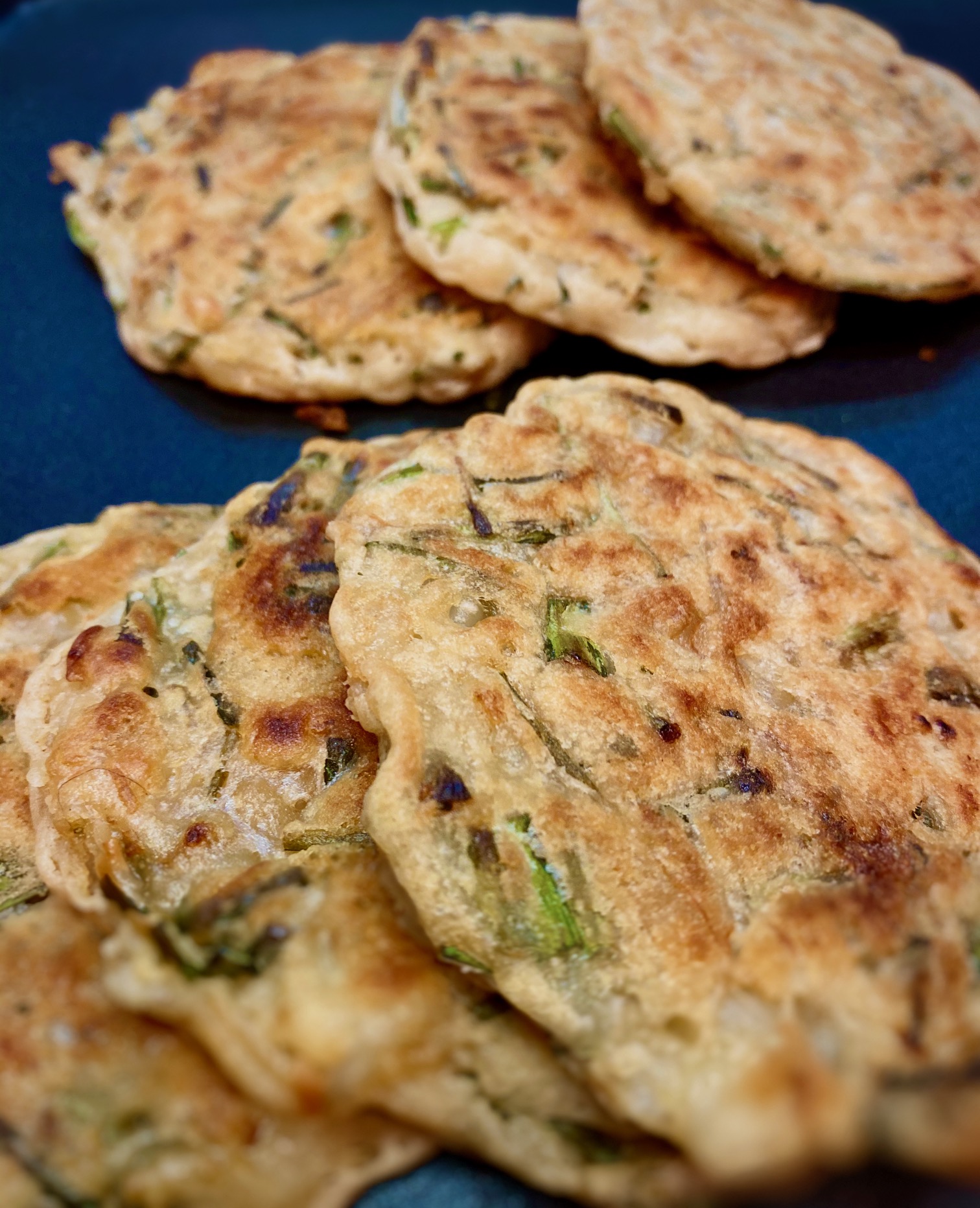 Korean Scallion Pancakes with Ginger Soy Dipping Sauce-image