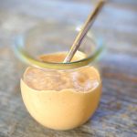 Southwest Ranch Dressing in a jar with spoon