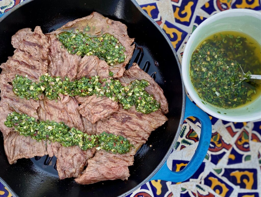 Côte de boeuf with chimichurri butter recipe