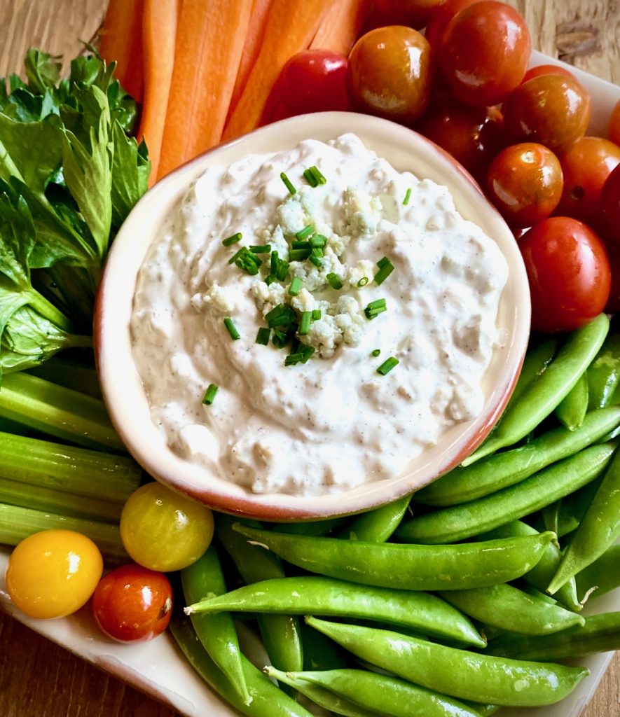 Veggies and Blue Cheese Dip