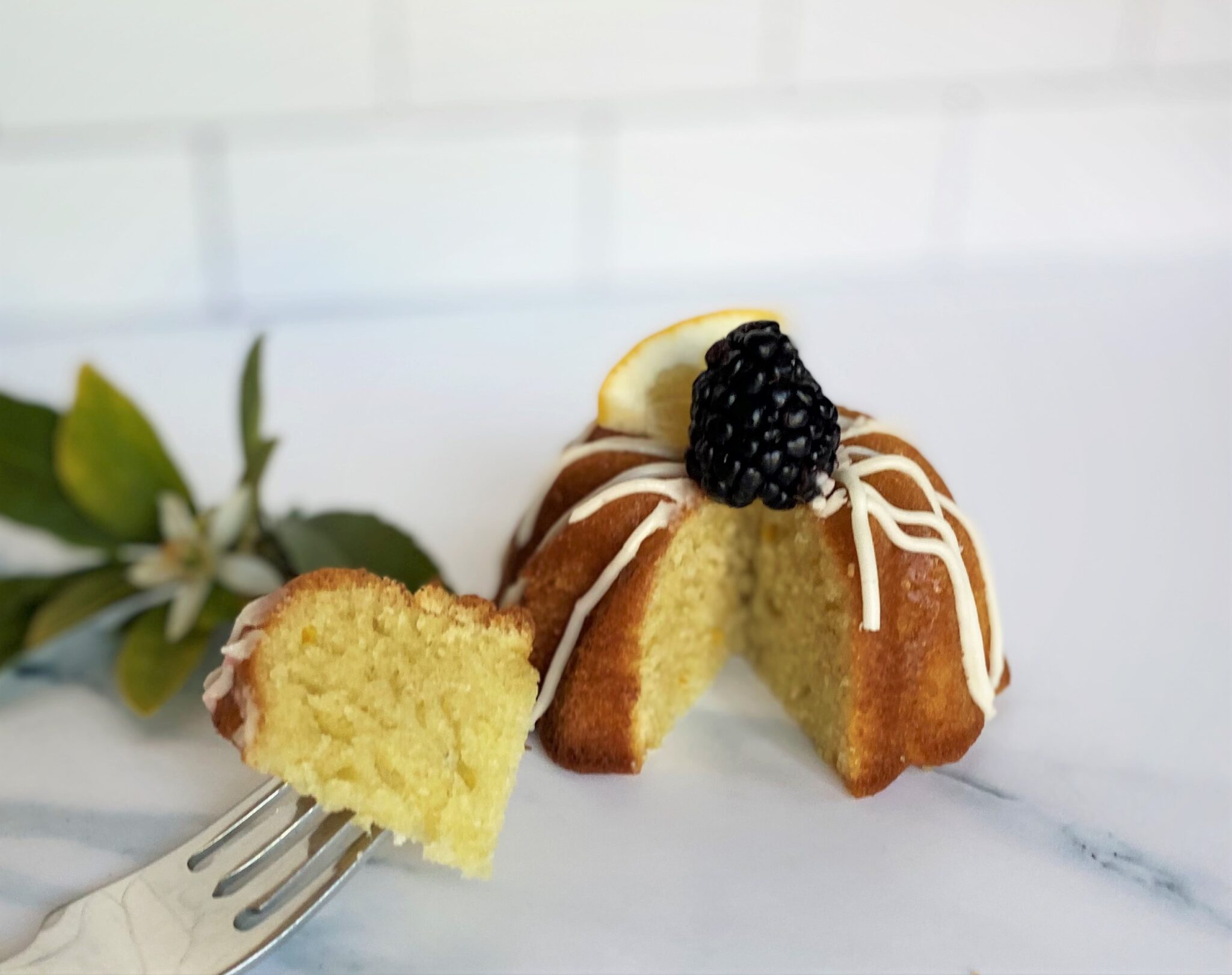 Individual Lemon Olive Oil Cakes with lemon drizzle The Art of Food