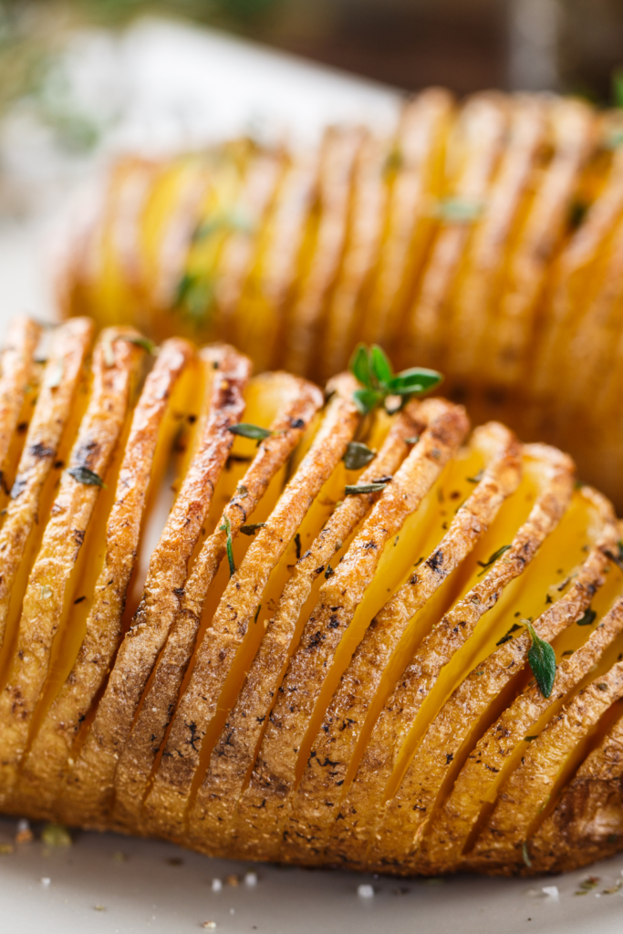 Easy Hasselback Potatoes With Herbs The Art Of Food And Wine Easy Hasselback Potatoes With Herbs The Art Of Food And Wine