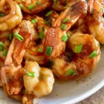 Honey and garlic shrimp and