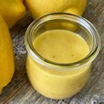 easy lemon salad dressing in a jar