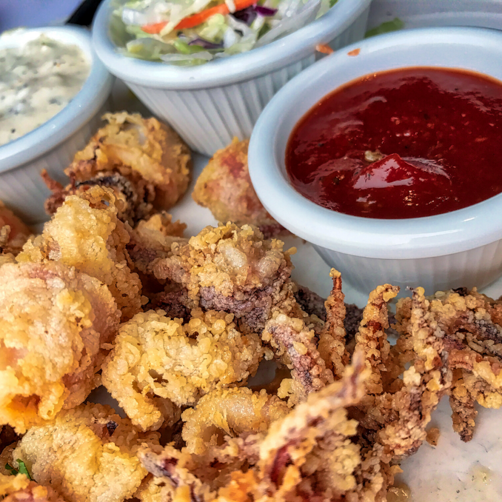 plate of sauteed calamari 