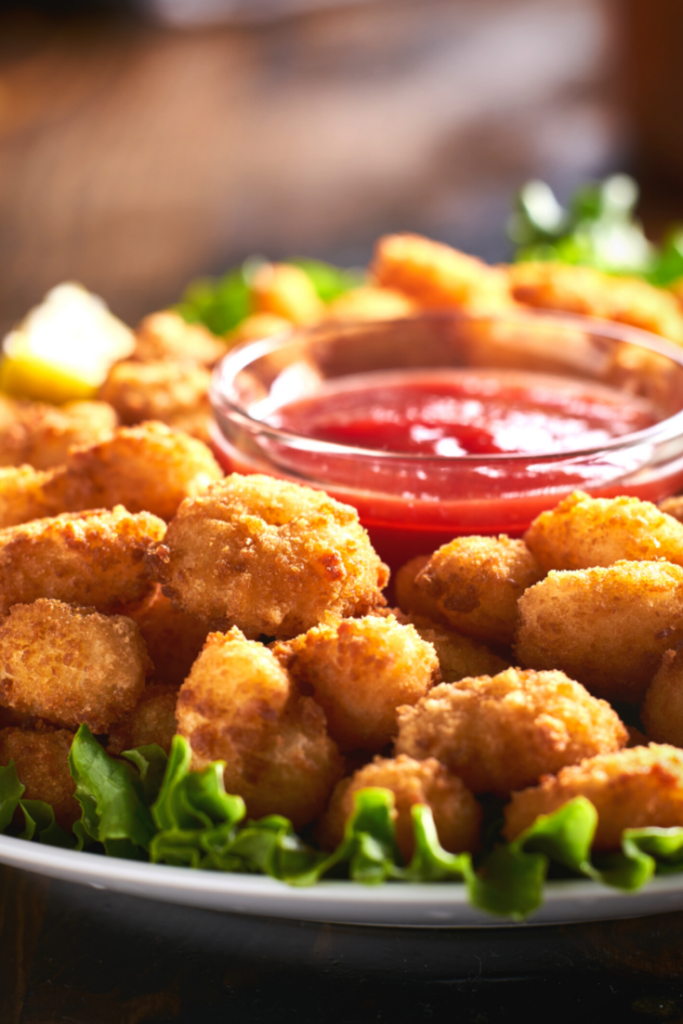 popcorn shrimp and sauce