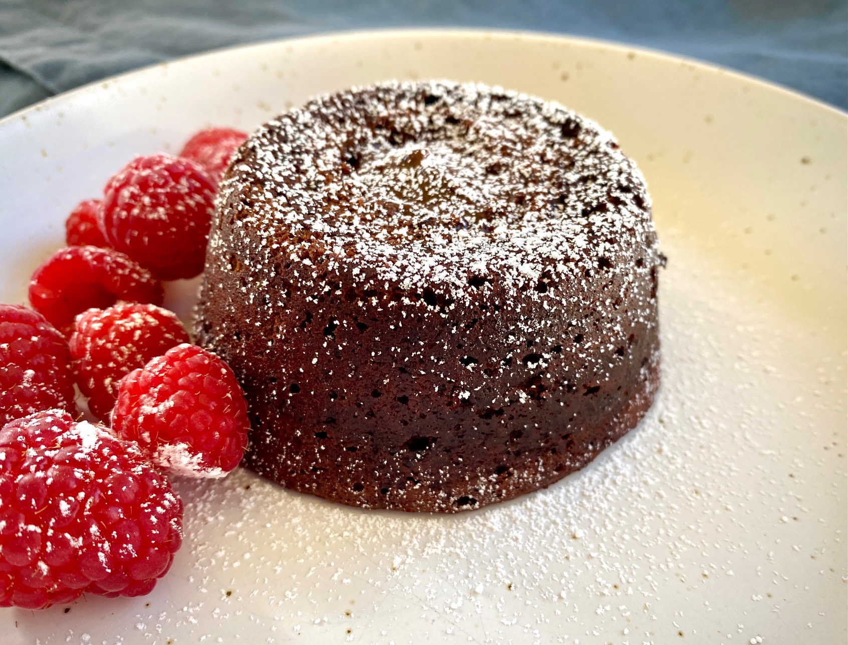 Chocolate Lava Cake on white plate