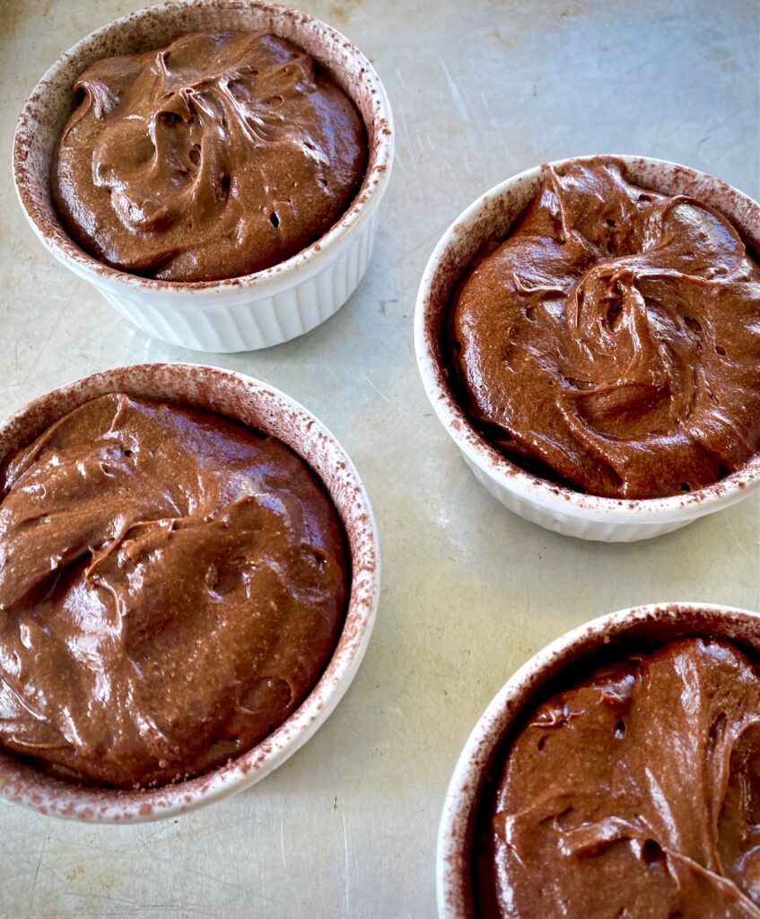 Lava cakes ready to bake