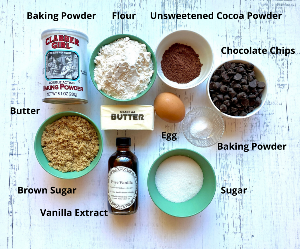 Double Chocolate Chip cookie INGREDIENTS