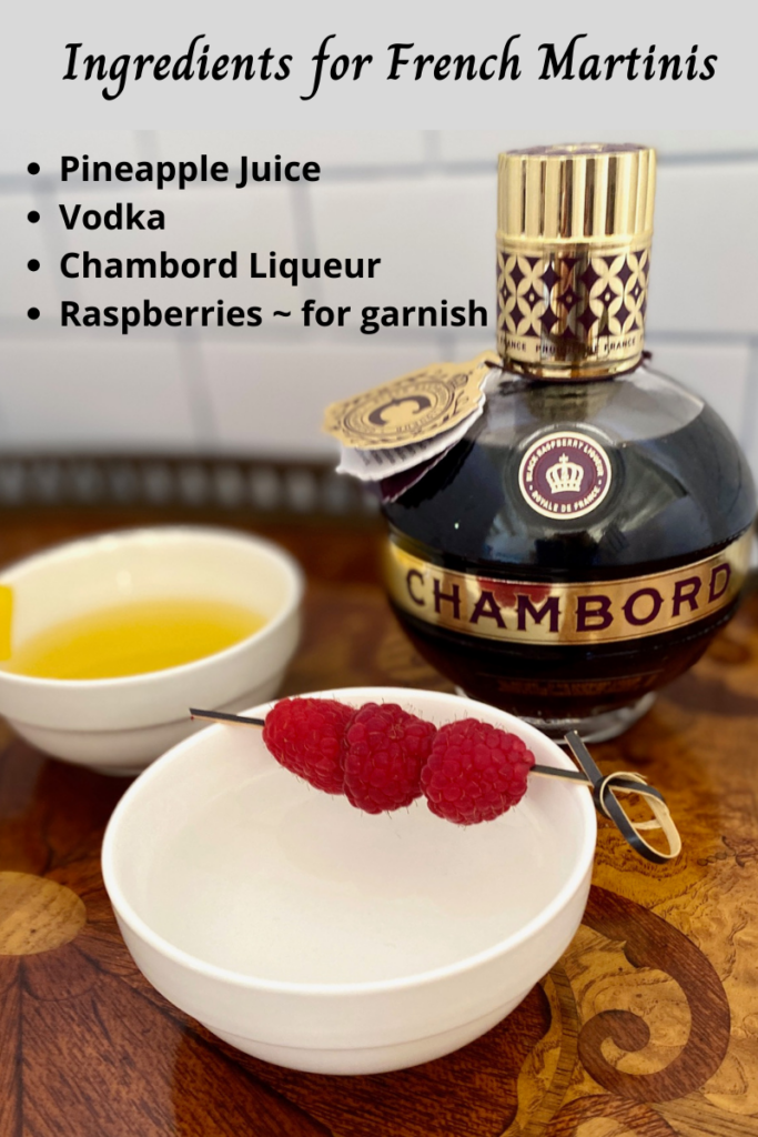 pineapple juice, chambord, vodka 