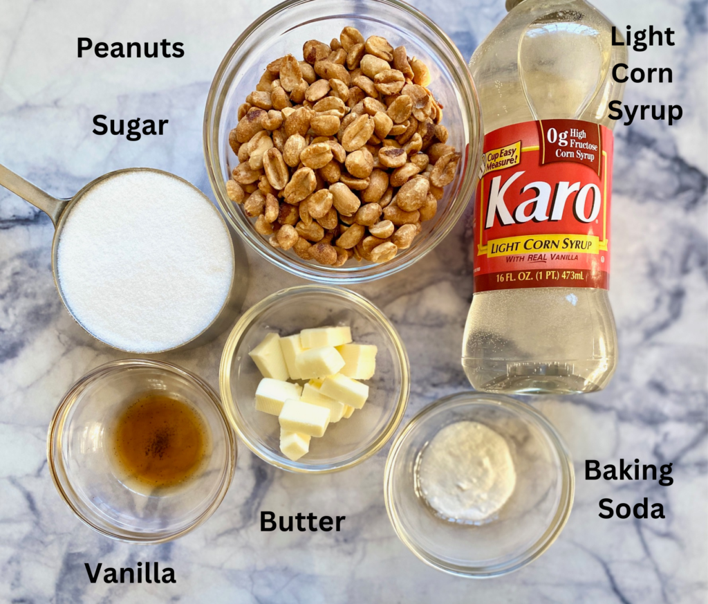 nut brittle ingredients