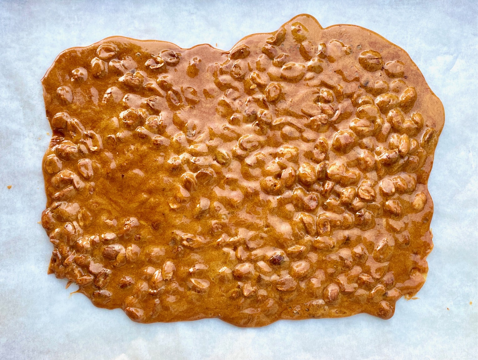 slab of peanut brittle