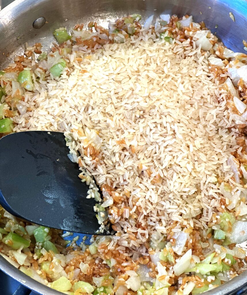 Adding long grain wild rice