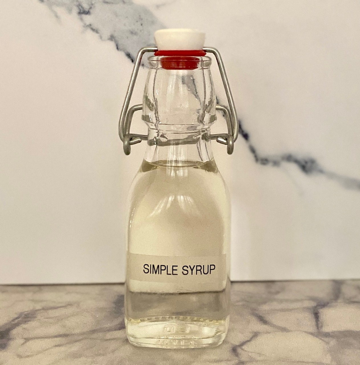 Simple Syrup in a glass jar