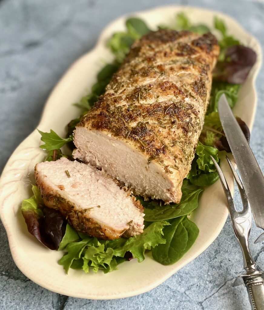 Pork Loin Roast {with Garlic and Herbs} - The Art of Food and Wine